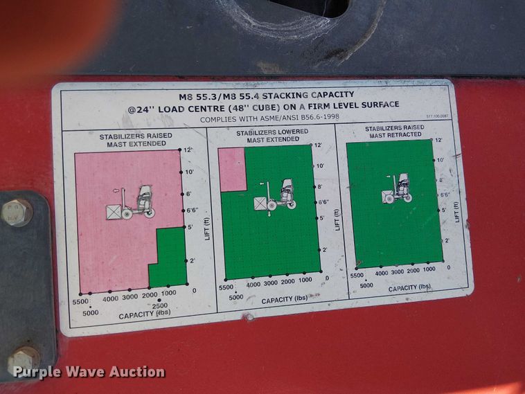 image for item EE5105 2015 Moffett M55 forklift