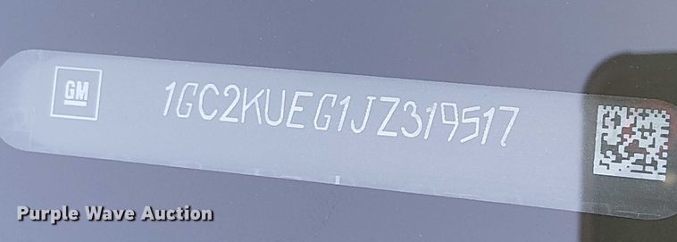 image for item EE5109 2018 Chevrolet Silverado 2500HD Ext. Cab pickup truck