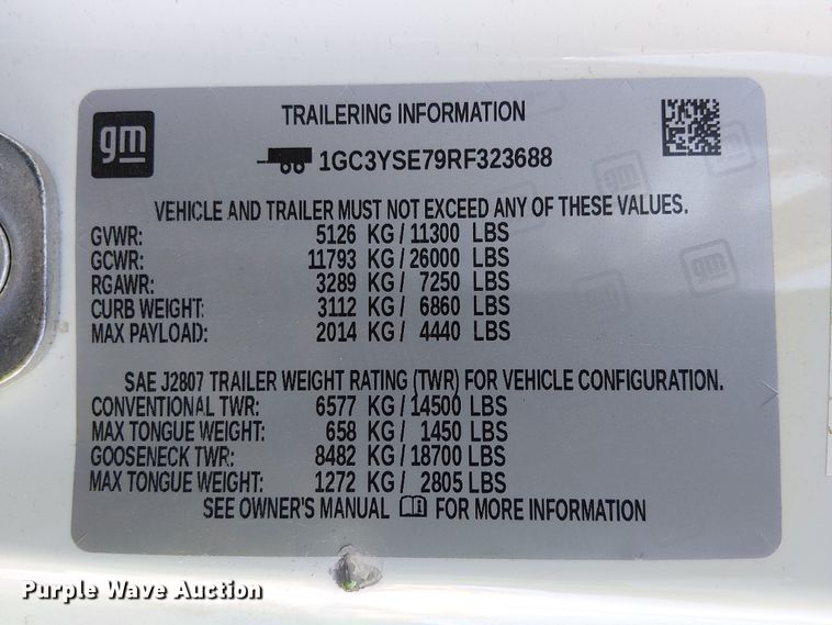 image for item EE5116 2024 Chevrolet Silverado 3500HD pickup truck