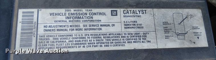 image for item EE5120 2005 Chevrolet Tahoe SUV