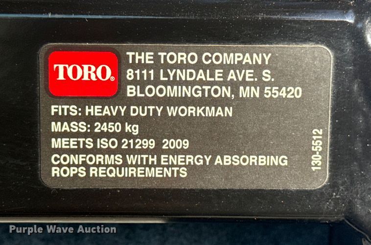 image for item EG1823 2018 Toro Heavy Duty Workman utility vehicle