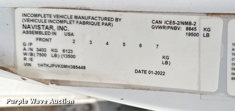 image for item EG1933 2021 Chevrolet Silverado 5500HD truck cab and chassis