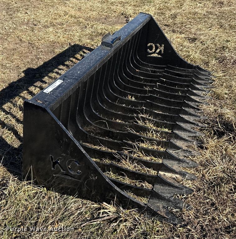 image for item EN0219 KC skid steer rock bucket