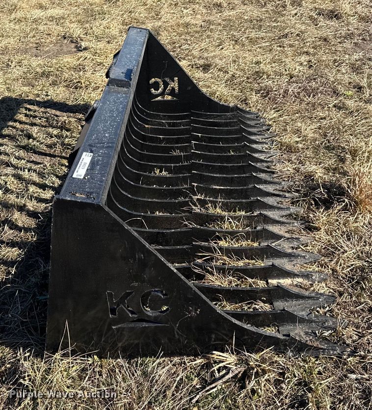 image for item EN0219 KC skid steer rock bucket