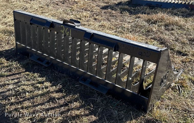 image for item EN0219 KC skid steer rock bucket