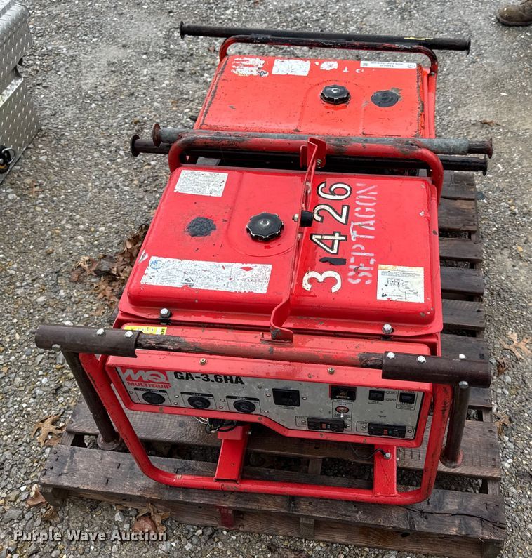 image for item EN0845 (2) MultiQuip GA-3.6 generators