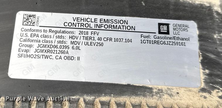 image for item EN0848 2018 GMC Sierra 2500HD pickup truck