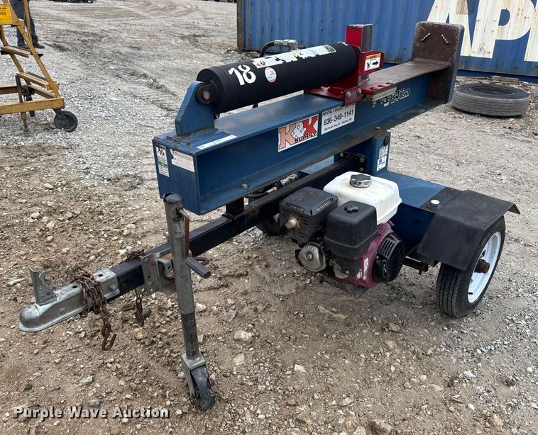 image for item EN0859 2013 Iron & Oak log splitter