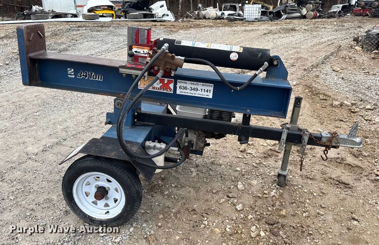 image for item EN0859 2013 Iron & Oak log splitter