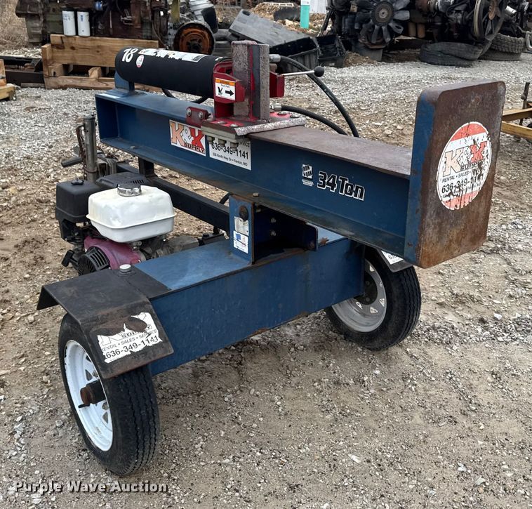 image for item EN0859 2013 Iron & Oak log splitter
