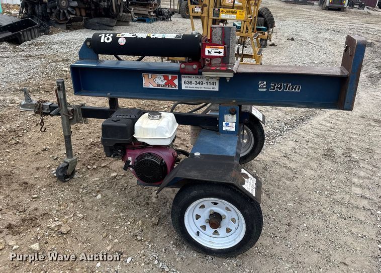 image for item EN0859 2013 Iron & Oak log splitter