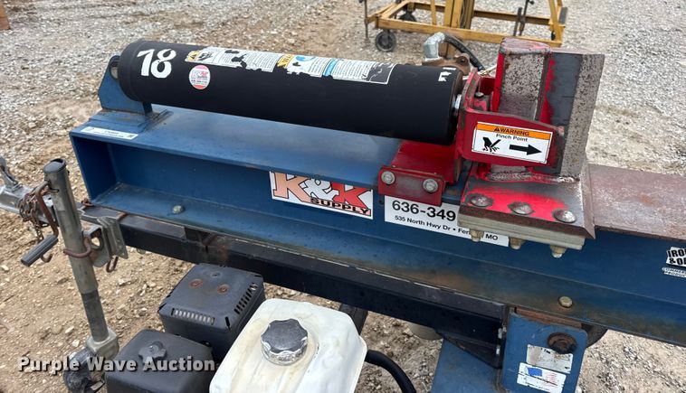 image for item EN0859 2013 Iron & Oak log splitter