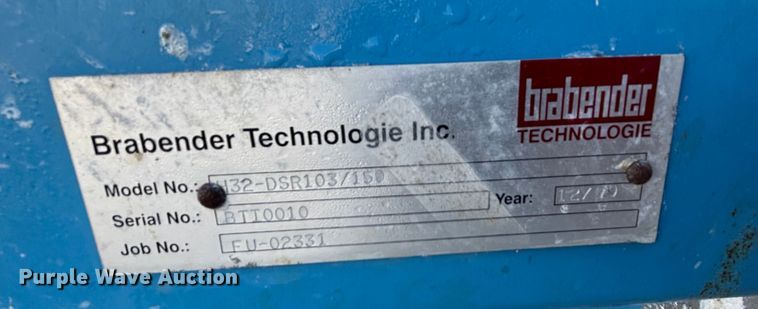 image for item EN5936 (3) Brabender Technologie Inc. H32-DSR103/150 single screw feeders