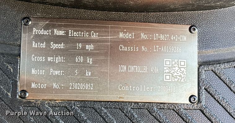 image for item EN5945 Icon LT-B627.4+2-C0M golf cart