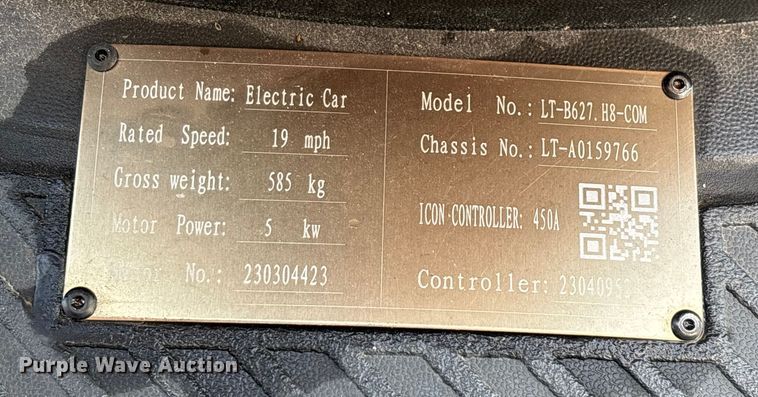 image for item EN5947 Icon LT-B627.H8-C0M golf cart