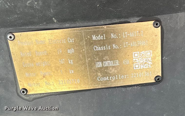 image for item EN5949 Icon LT-A617.2 golf cart