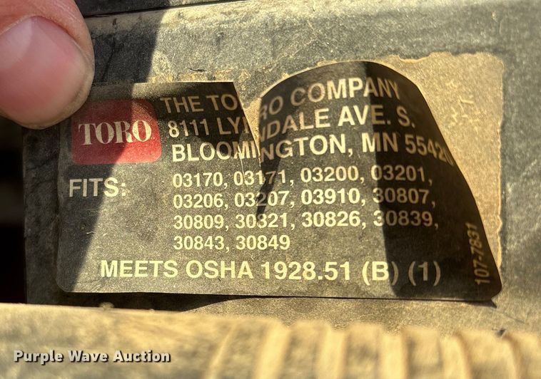 image for item EN5957 Toro Groundsmaster 3500 D Sidewinder greens mower