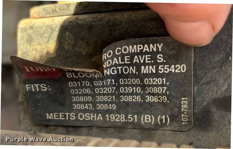 image for item EN5957 Toro Groundsmaster 3500 D Sidewinder greens mower