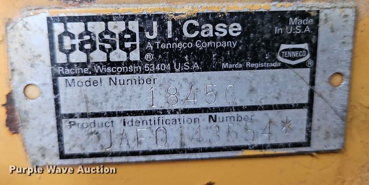 image for item EO4914 1995 Case 1845C skid steer loader