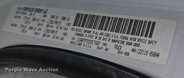 image for item EO4919 2013 RAM 1500 Ext. Cab pickup truck