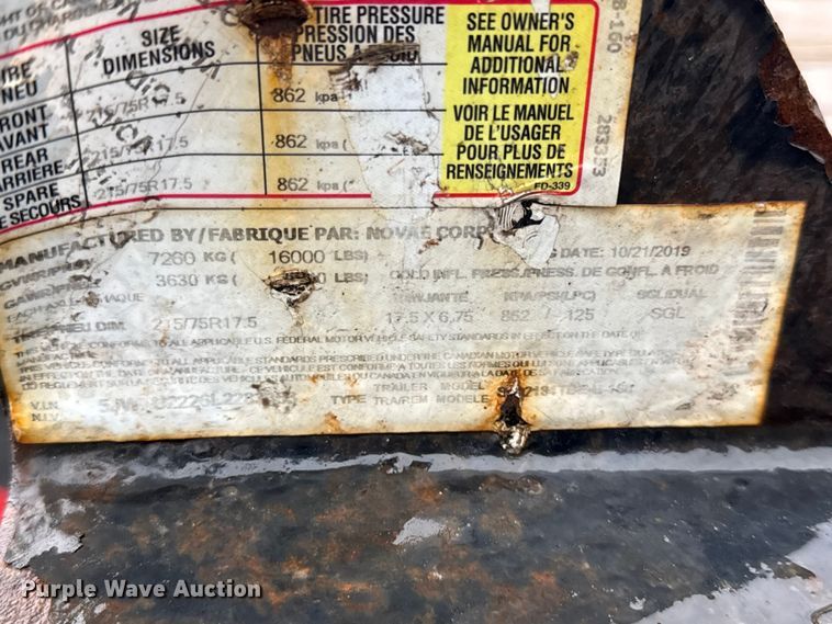 image for item ER0382 2020 Sure-trac equipment trailer