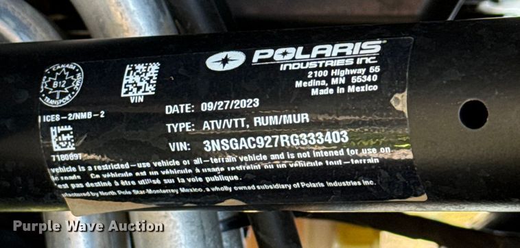 image for item ES5678 2024 Polaris RZR Turbo R utility vehicle