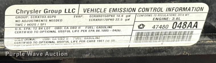 image for item ES5679 2014 Jeep Wrangler SUV