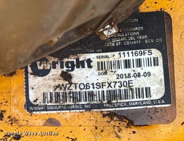 image for item ES5682 Wright ZTO ZTR lawn mower