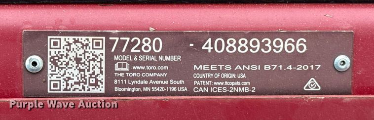 image for item ES5685 Toro Z-Master 2000 ZTR lawn mower