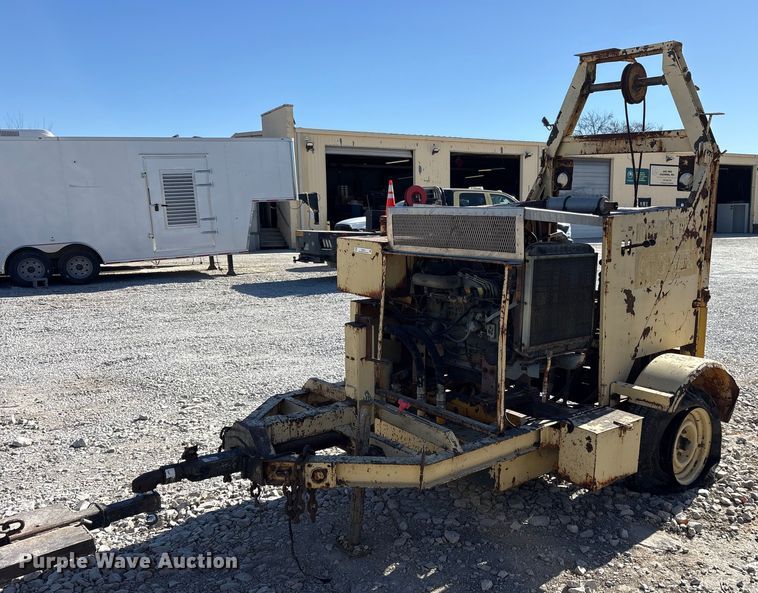 image for item ES8516 Shop built sewer winch trailer