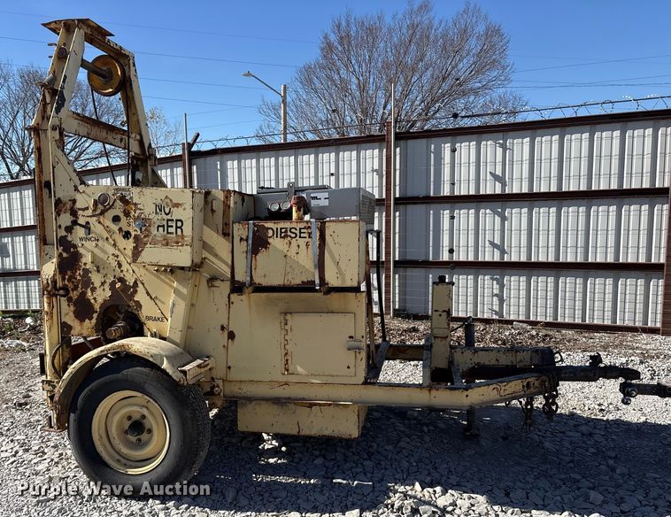 image for item ES8516 Shop built sewer winch trailer