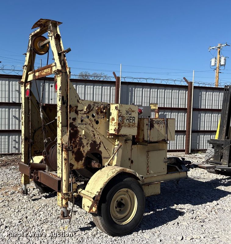 image for item ES8516 Shop built sewer winch trailer