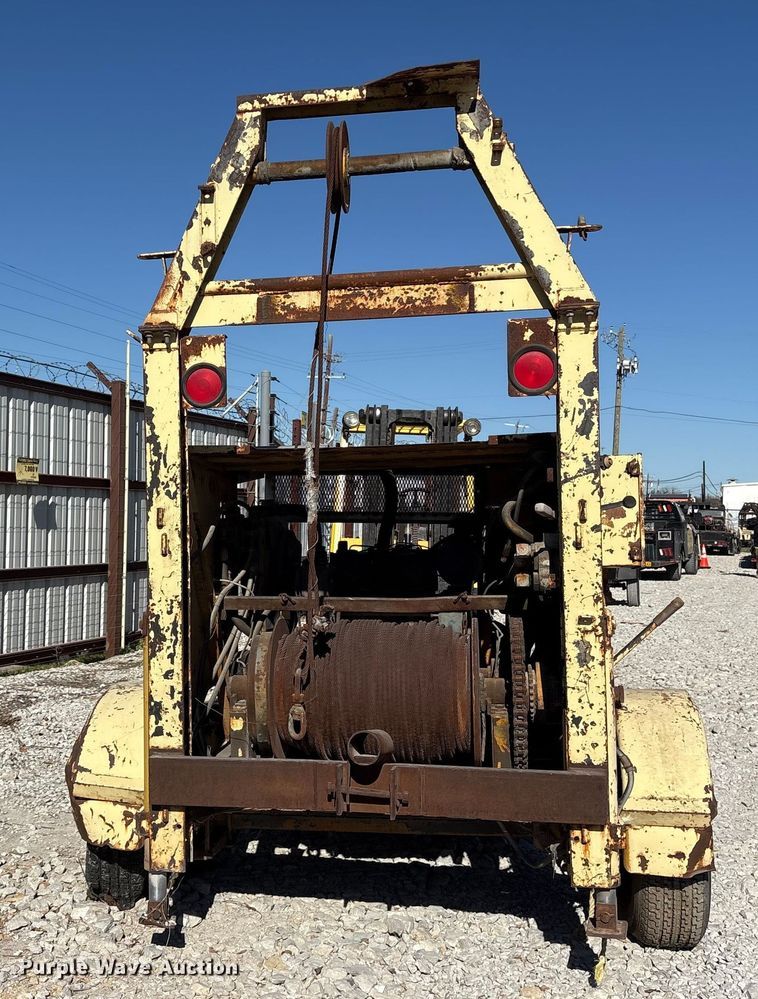 image for item ES8516 Shop built sewer winch trailer