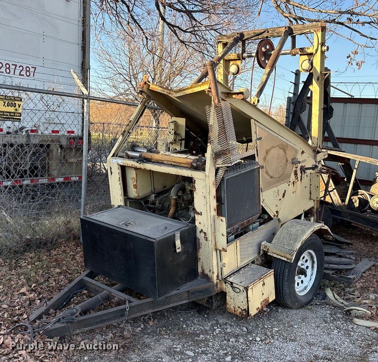 image for item ES8517 Shop built sewer winch trailer