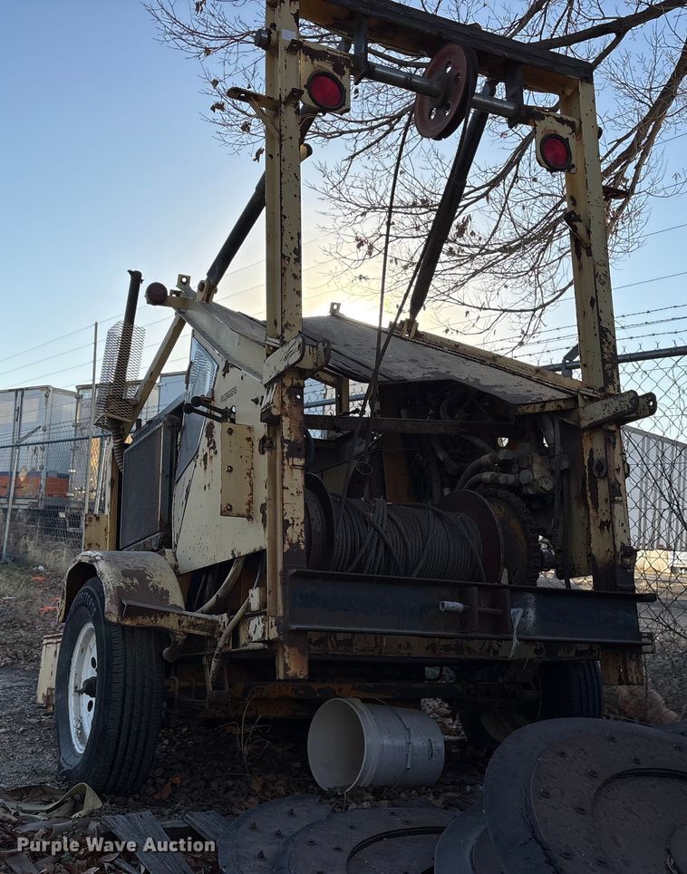 image for item ES8517 Shop built sewer winch trailer