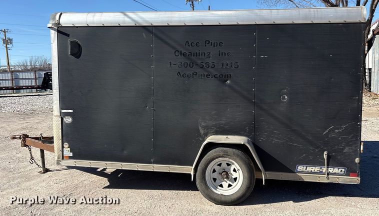 image for item ES8523 2015 Sure-Trac STR7212SAD enclosed cargo trailer