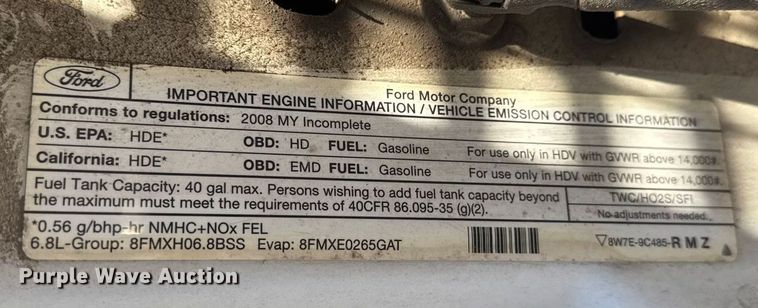 image for item ET4144 2008 Ford F450 utility / service truck