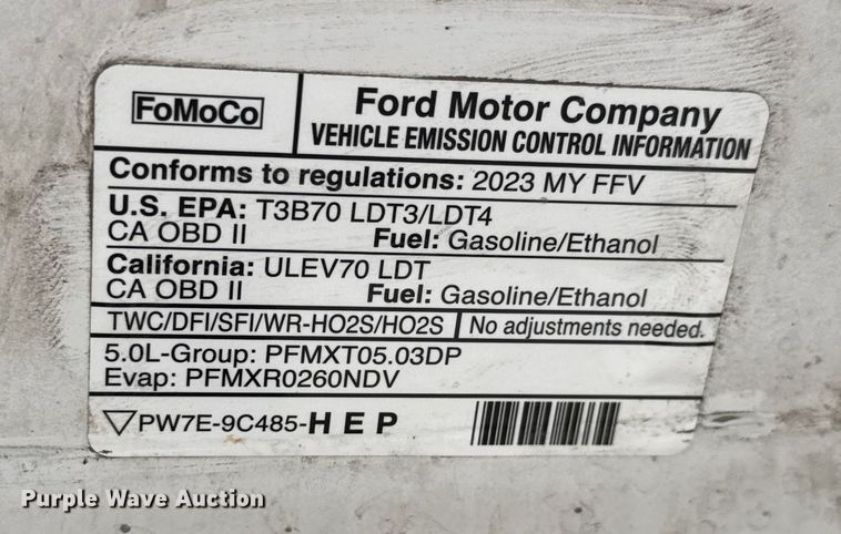 image for item ET4155 2023 Ford F150 XL Crew Cab pickup truck