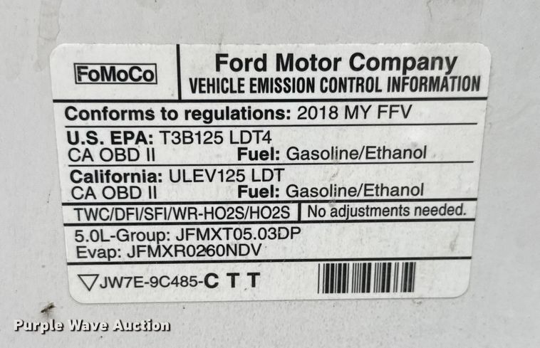 image for item ET4156 2019 Ford F150 Crew Cab pickup truck