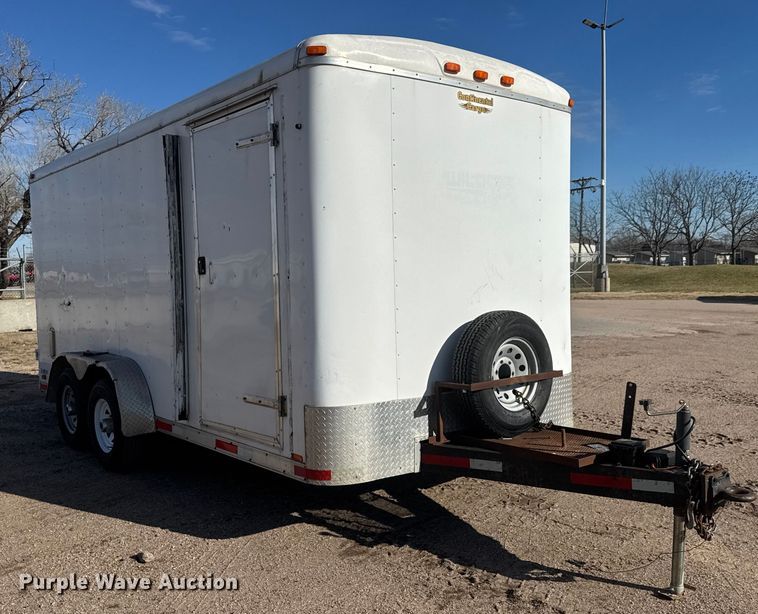 image for item ET4328 2015 Continental enclosed cargo trailer