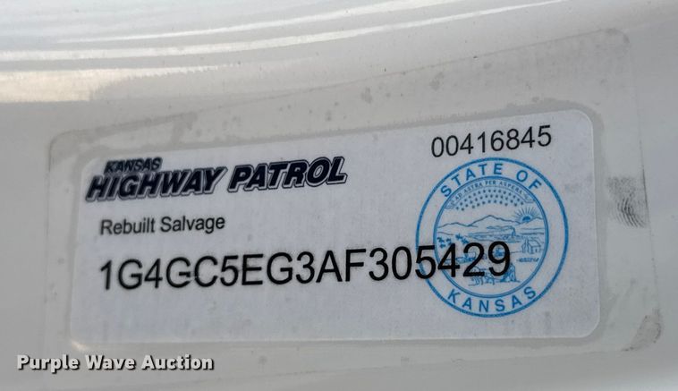 image for item ET4379 2010 Buick Lacrosse CXL 