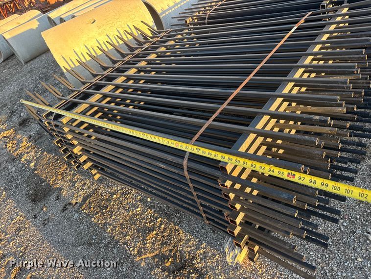 image for item ET4384 Wrought iron fence panels