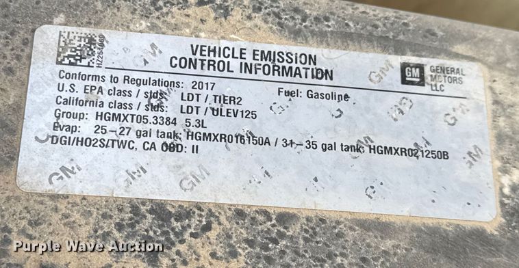 image for item ET4397 2017 GMC Sierra 1500 Ext. Cab pickup truck