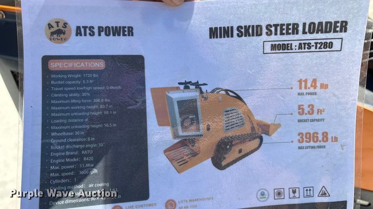 image for item EU0259 2025 ATS-T280 compact utility loader