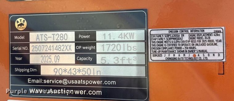 image for item EU0259 2025 ATS-T280 compact utility loader