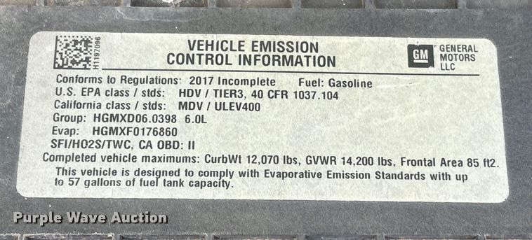 image for item EU7144 2017 Chevrolet Express G4500 shuttle bus