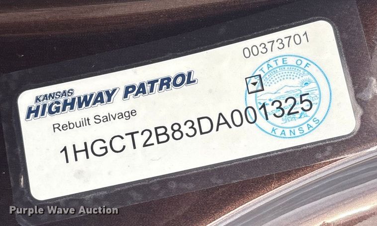 image for item EV2589 2013 Honda Accord 