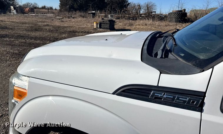 image for item FB0563 2016 Ford F350 Super Duty XL Crew Cab utility bed pickup truck