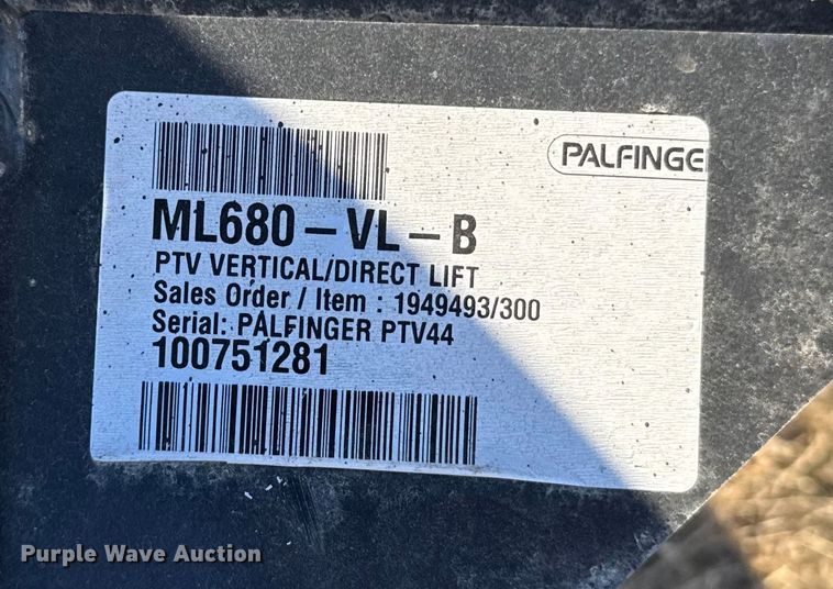 image for item FB0603 Palfinger ML680-VL-B box trailer end gate lift