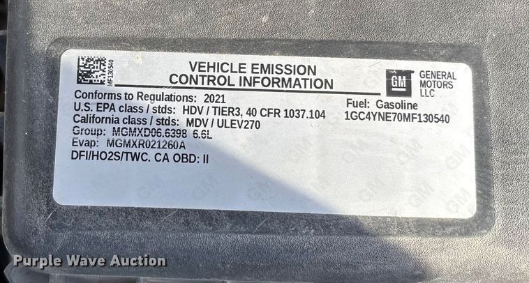 image for item FG1537 2021 Chevrolet Silverado 2500HD LT Crew Cab pickup truck